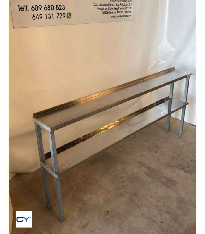 LEJA DOBLE ACERO INOX 1890X240MM