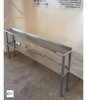 LEJA DOBLE ACERO INOX 1890X240MM