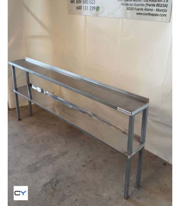 LEJA DOBLE ACERO INOX 1890X240MM