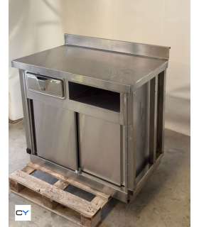 MESA MURAL CON ARMARIO Y CAJÓN