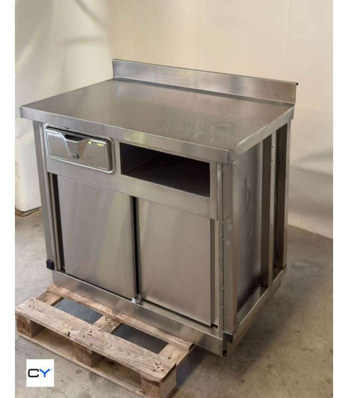 MESA MURAL CON ARMARIO Y CAJÓN