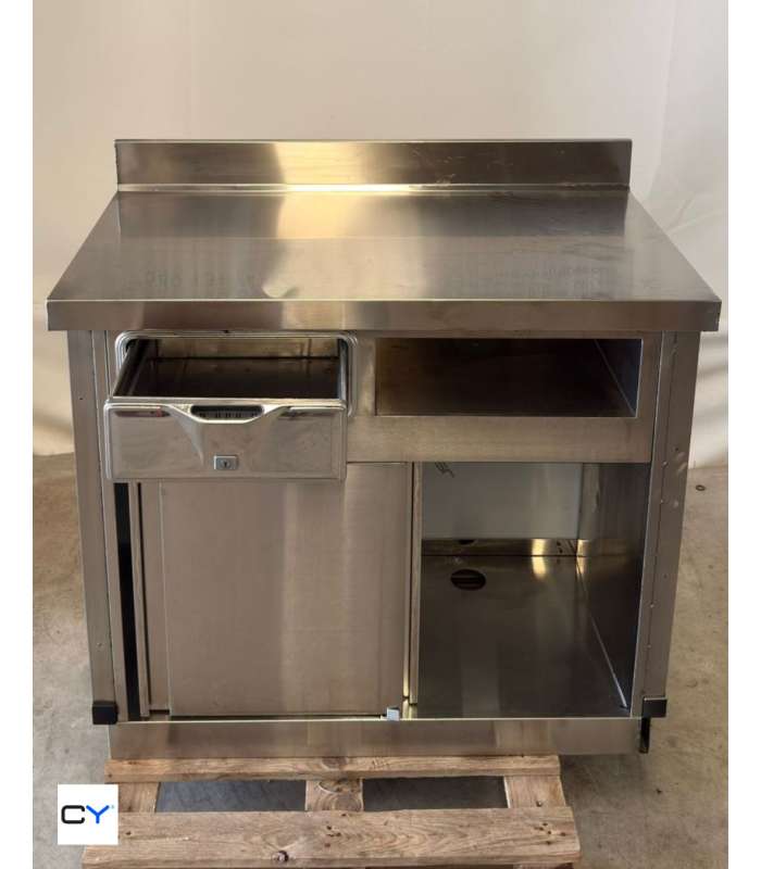 MESA MURAL CON ARMARIO Y CAJÓN