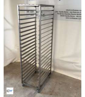 CARRO LLANDERO ACERO INOX 20 GUÍAS