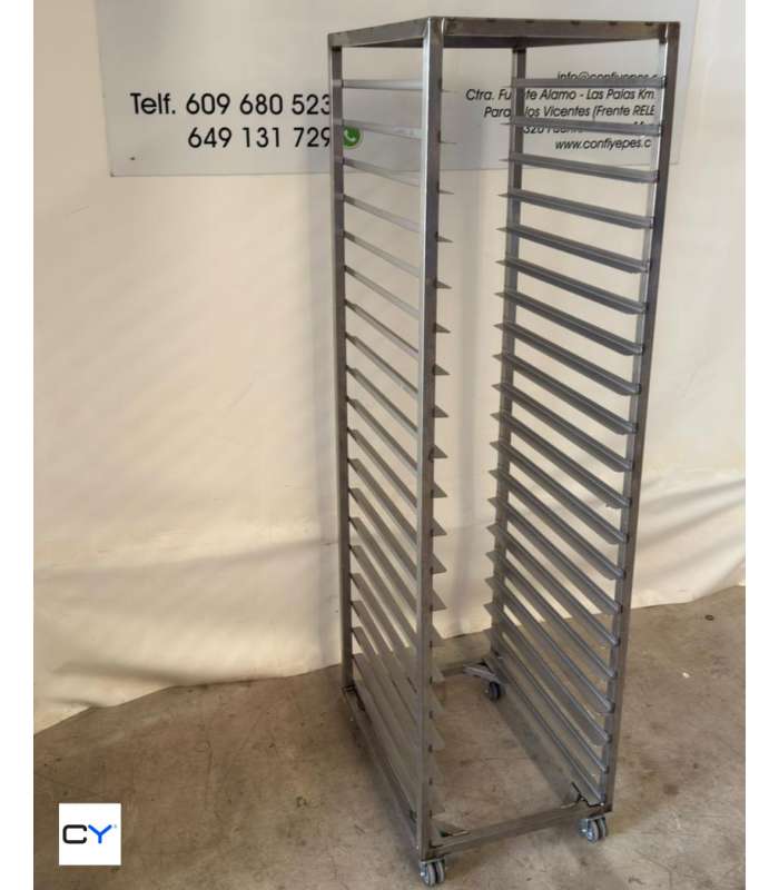 CARRO LLANDERO ACERO INOX 20 GUÍAS