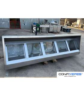 CAMPANA ACERO INOX + FILTROS 3000X900X650MM
