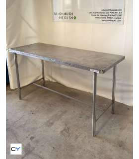 MESA CENTRAL 1860X700X980MM ACERO INOX