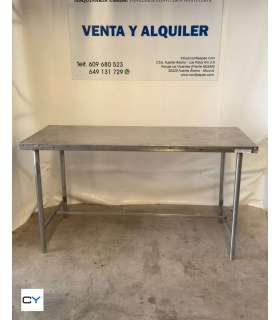 MESA CENTRAL 1860X700X980MM ACERO INOX