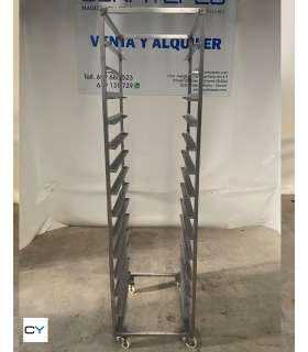 CARRO ACERO INOX 14 GUÍAS DISTANCIA 11,5CM