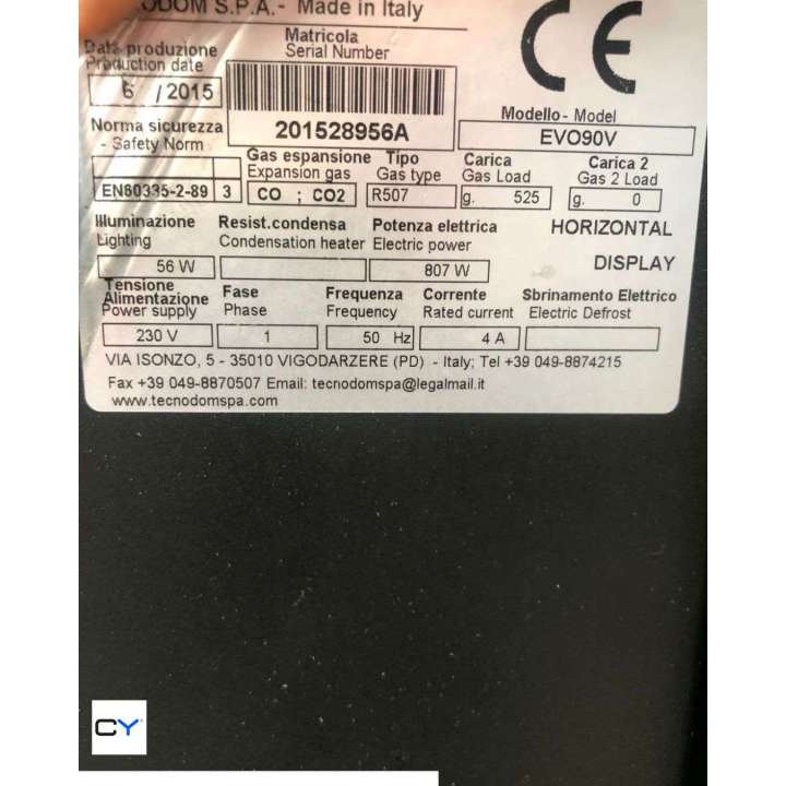 VITRINA EXPOSITORA CALIENTE EVO90V