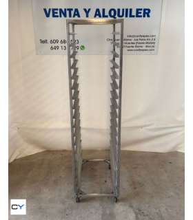 CARRO ACERO INOX 18 GUÍAS