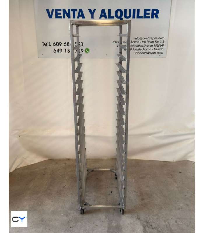 CARRO ACERO INOX 18 GUÍAS