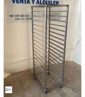 CARRO ACERO INOX 18 GUÍAS