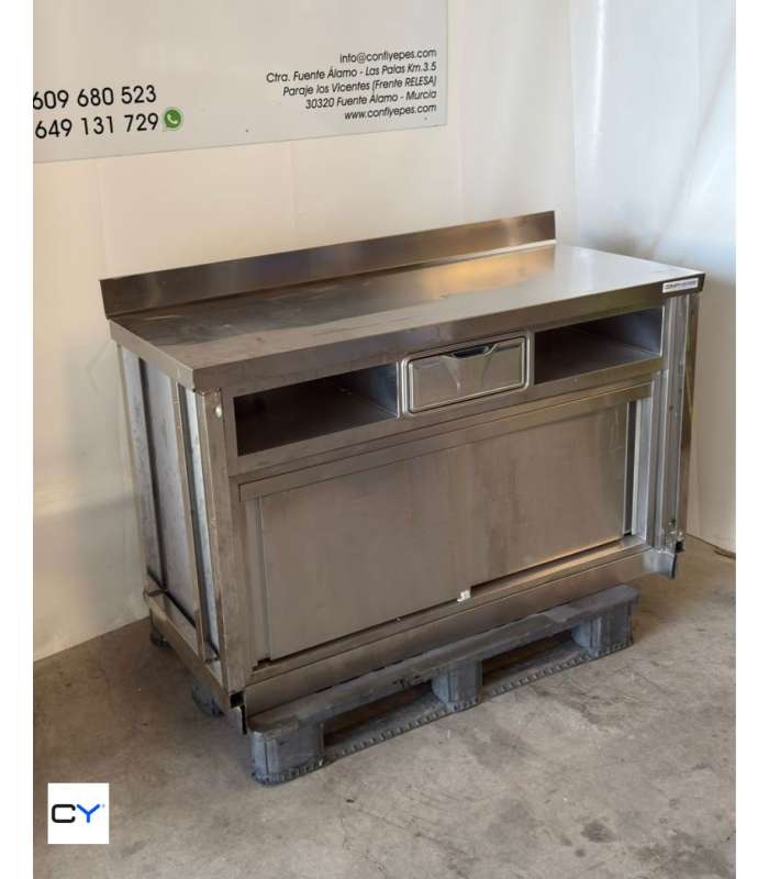 MESA MURAL CON PUERTAS CORREDERAS