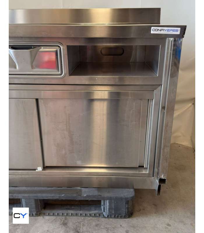 MESA MURAL CON PUERTAS CORREDERAS