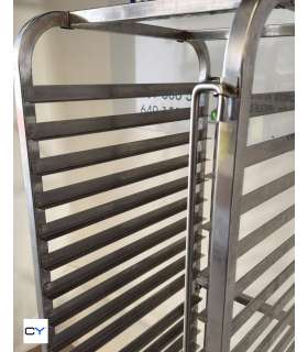 CARRO ACERO INOX 20 GUÍAS DISTANCIA 7CM