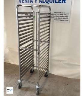 CARRO ACERO INOX 20 GUÍAS DISTANCIA 7CM