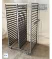 CARRO DOBLE ACERO INOX 40 BANDEJAS DISTANCIA 7,5CM