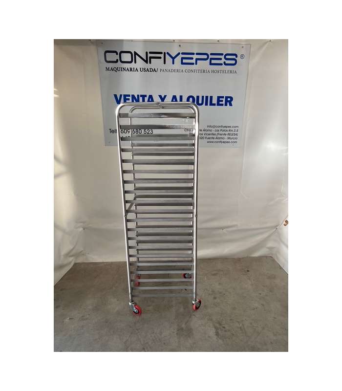 CARRO ACERO INOX 20 GUIAS