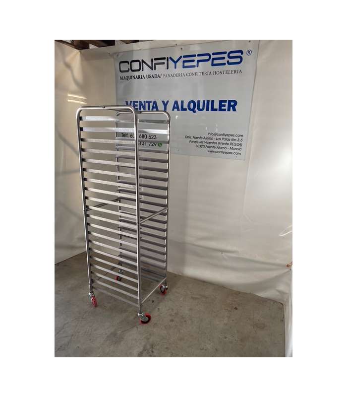 CARRO ACERO INOX 20 GUIAS