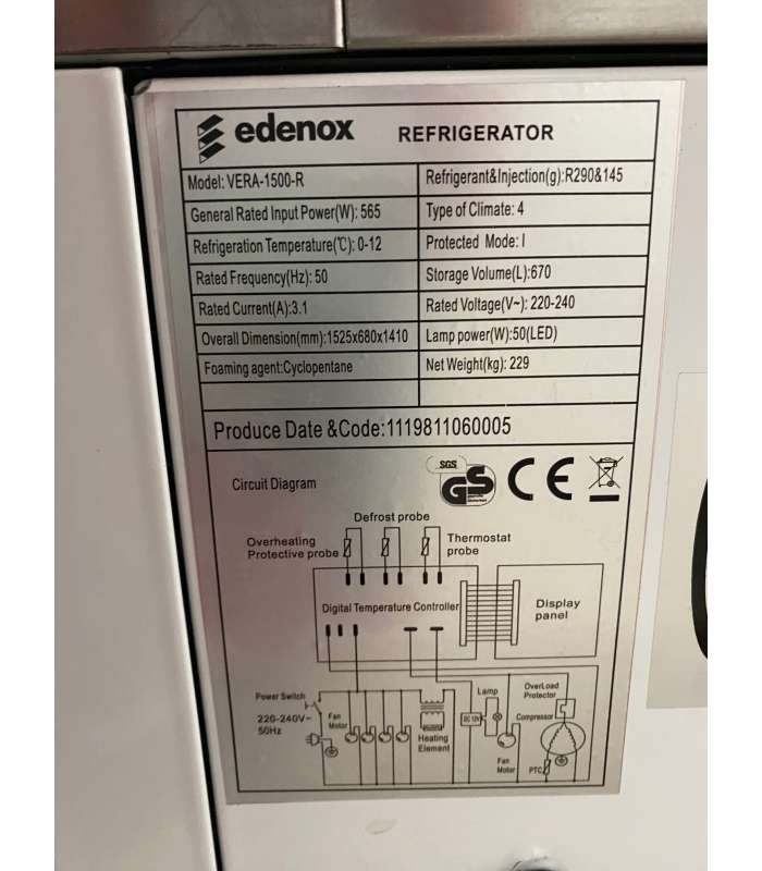 VITRINA EXPOSITORA EDENOX