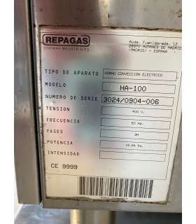 HORNO ELECTRICO REPAGAS 10 GN 1/1 O 600X400 + MESA