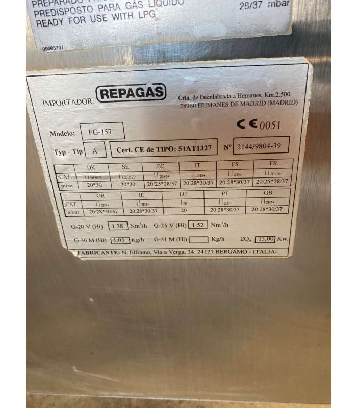 FREIDORA A GAS UN SENO REPAGAS