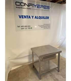 MESA CENTRAL CON CAJON Y LEJA