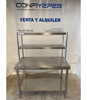 MESA CENTRAL CON LEJA Y PLATERA