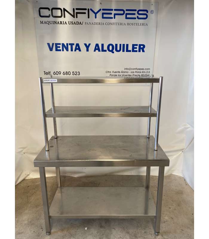 MESA CENTRAL CON LEJA Y PLATERA