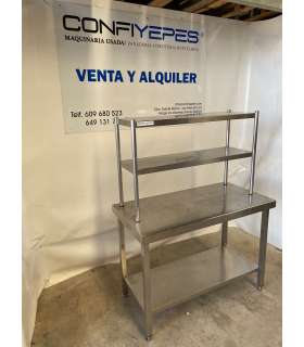 MESA CENTRAL CON LEJA Y PLATERA