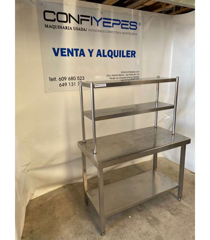 MESA CENTRAL CON LEJA Y PLATERA