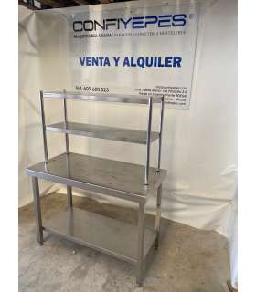 MESA CENTRAL CON LEJA Y PLATERA