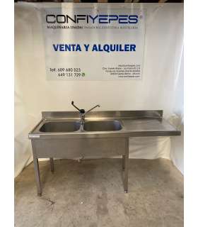 FREGADOR DOBLE SENO MAS HUECO