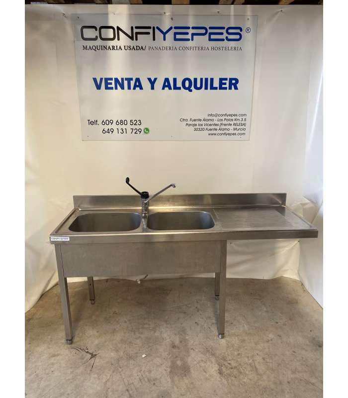 FREGADOR DOBLE SENO MAS HUECO