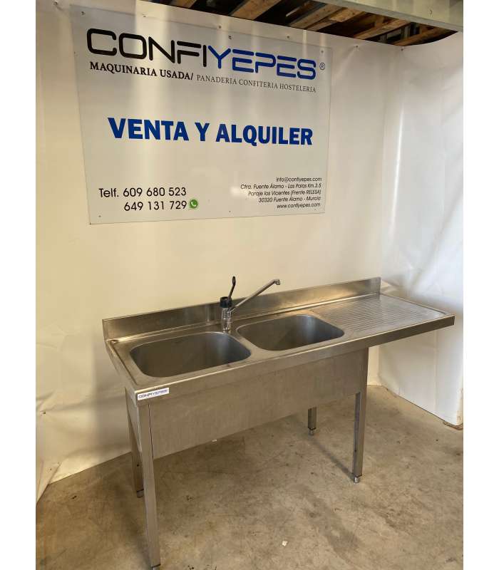 FREGADOR DOBLE SENO MAS HUECO