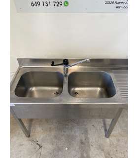 FREGADOR DOBLE SENO MAS HUECO