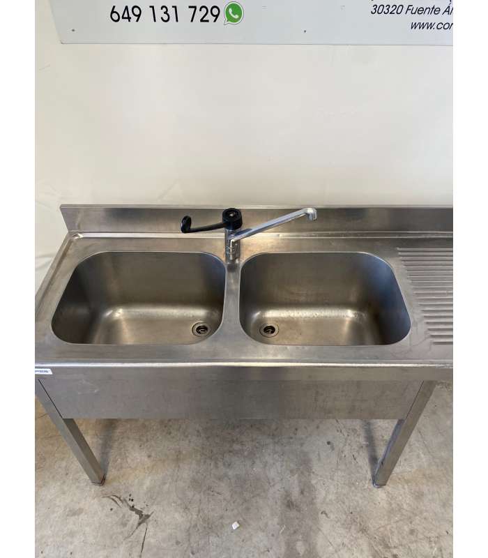 FREGADOR DOBLE SENO MAS HUECO