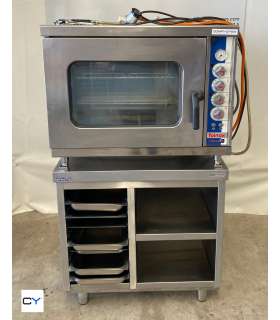 HORNO 6 BANDEJAS GN1/1 A GAS REPAGAS + SOPORTE