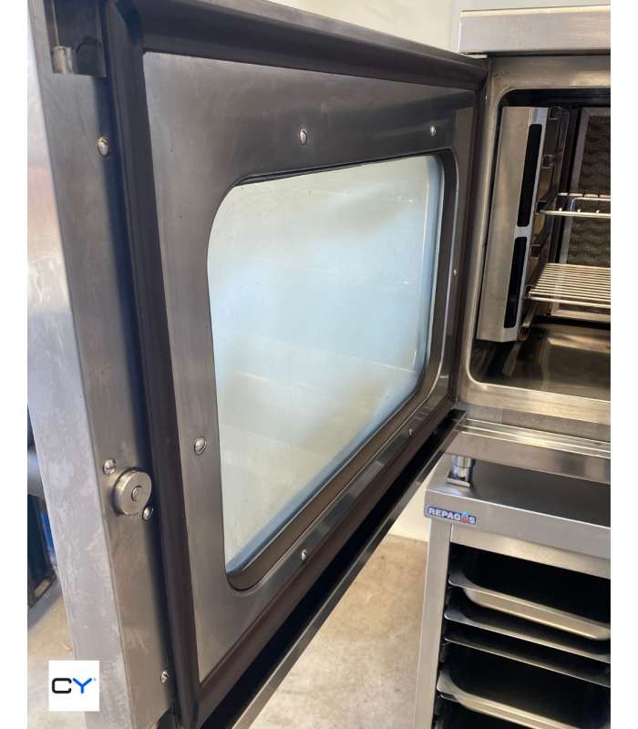 HORNO 6 BANDEJAS GN1/1 A GAS REPAGAS + SOPORTE