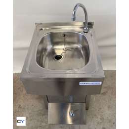 LAVAMANOS ACERO INOX CON PULSADOR