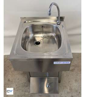 LAVAMANOS ACERO INOX CON PULSADOR