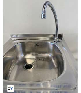 LAVAMANOS ACERO INOX CON PULSADOR