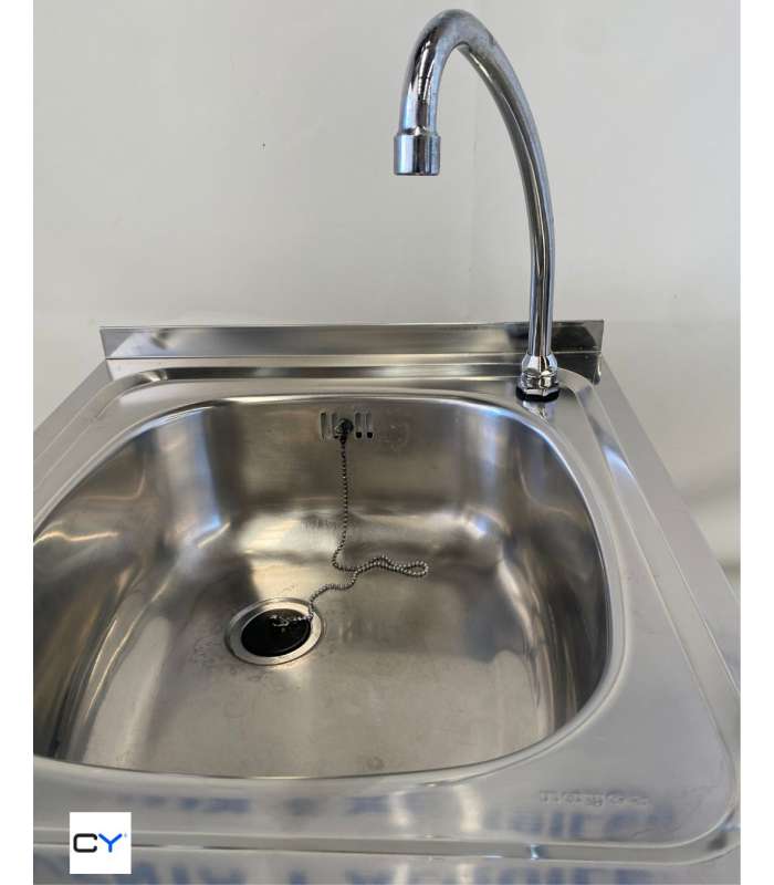 LAVAMANOS ACERO INOX CON PULSADOR