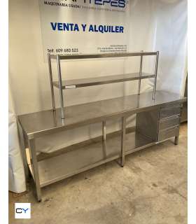 MESA CENTRAL CON PLATERA