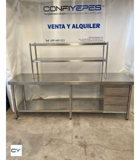 MESA CENTRAL CON PLATERA