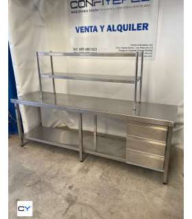 MESA CENTRAL CON PLATERA