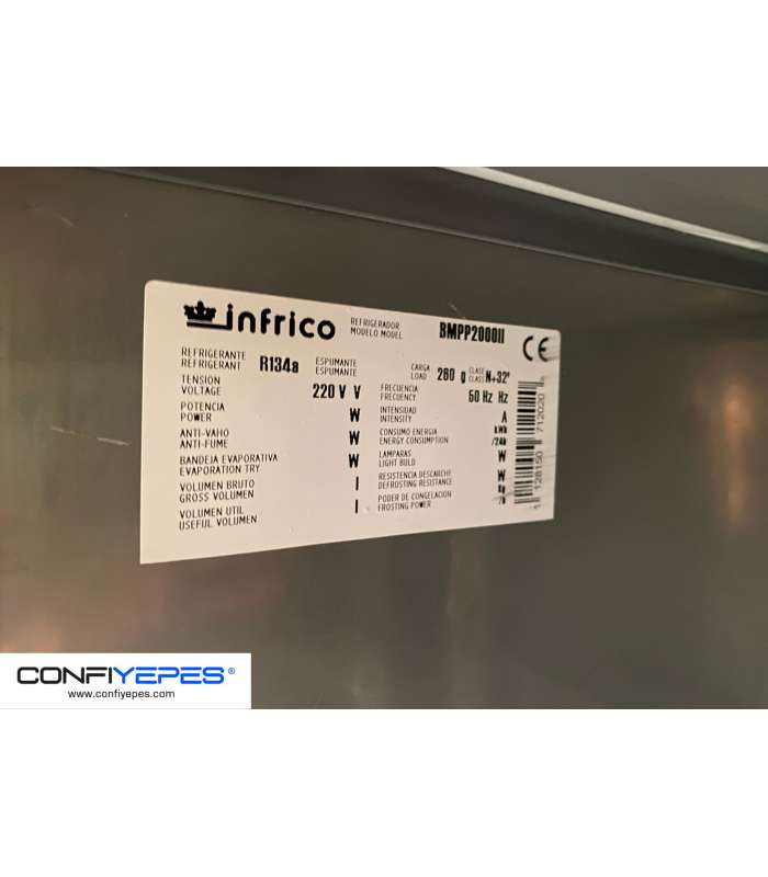 MESA REFRIGERADA INFRICO 2M