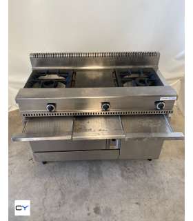 COCINA 2 FUEGOS + PLANCHA CON HORNO