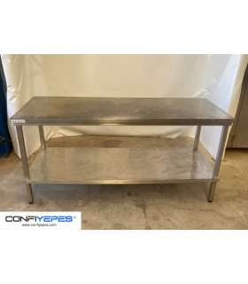 MESA CENTRAL CON BALDA 2000X700X930MM