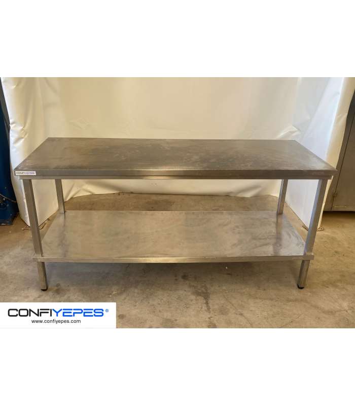 MESA CENTRAL CON BALDA 2000X700X930MM